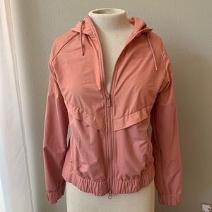 Pink Nike Double Zipper Wind Breaker